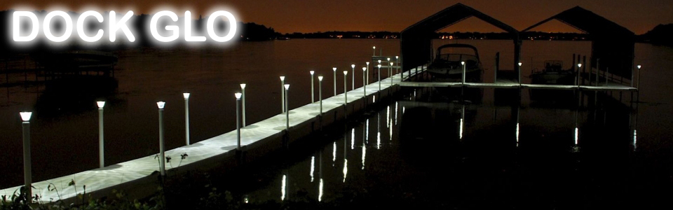 Dock Glo lake and river deck lighting solar powered system