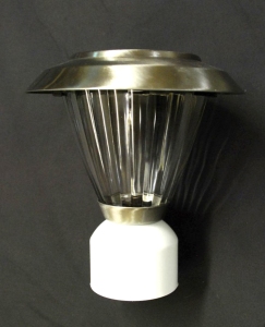solar powered light on cap